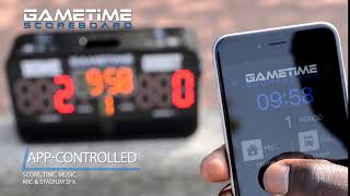 Appcontrolled Scoreboard  GAMETIME Scoreboard features [upl. by Annoif69]