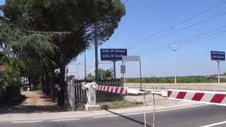 Passaggio a livello di viale dei Lombardi in HD  Savio RA  Level Crossing [upl. by Malinda]