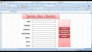 Apprenez à créer un mini application CRM dans Excel [upl. by Kcirddet540]