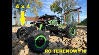 DUŻY SAMOCHÓD RC AUTO ROCK CRAWLER 4x4 DWA SILNIKI [upl. by Eno124]