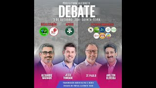 DEBATE DOS CANDIDATOS À PREFEITURA DE ALEGRETE [upl. by Yrem]