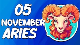 Daily Horoscope  ARIES ♈ November 05 2024 ♈ horoscope for today [upl. by Iad]