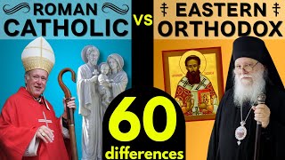 Roman Catholic vs Eastern Orthodox 60 Differences [upl. by Ahsiema]