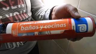 Silicón Pennsylvania Para El Sellado De Cancel De baño Puerta y Cancel De Aluminio [upl. by Aeneg]