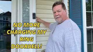 Simple way to add power to ring Door bell No more removing to charge [upl. by Fidellas]