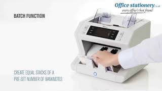 Safescan2680S GBP Banknote Counter and Counterfeit Detector 1120510 at OfficeStationerycouk [upl. by Ibson]