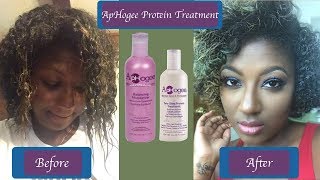 ApHogee Protein Treatment on Natural Hair  Does it really work  Shatarria Shardie [upl. by Serolod]