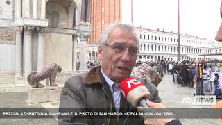 PEZZI DI CEMENTO DAL CAMPANILE IL PROTO DI SAN MARCO «E FALSO»  24042024 [upl. by Ras]