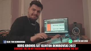 KORG KRONOS SET KLINTON 2022 NEW PRESENTS VIDEO [upl. by Lindie327]