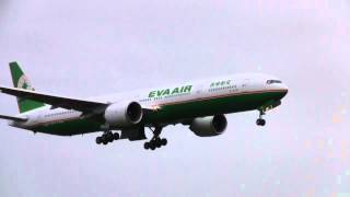 Eva Air Boeing 777300ER Go Around [upl. by Rednav640]