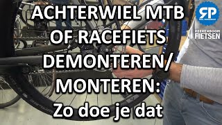 ACHTERWIEL MTB OF RACEFIETS DEMONTERENMONTEREN Zo doe je dat [upl. by Ayres]