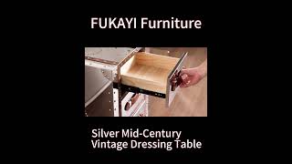 Elegance never goes out of style  The Silver MidCentury Vintage Dressing Tablemakeupdresserlady [upl. by Epuladaugairam]