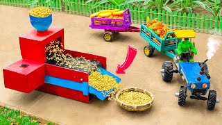 Diy tractor making mini Rice Sieving Machine  modern agricultural machine  tractor video farming [upl. by Harlin]