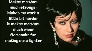 Christina Aguilera  Fighter Lyrics [upl. by Spaulding168]