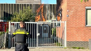 Brand in de Isaäc Hubertstraat in Rotterdam [upl. by Swift]