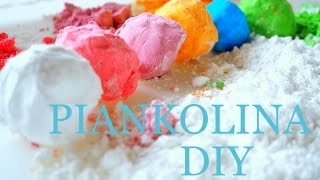 Piankolina  Piaskolina PRZEPIS jak zrobić DIY masa plastyczna dla dzieci moon sand [upl. by Oilcareh]