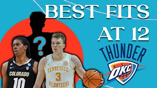 Best Potential Fits for the OKC Thunder at pick 12  2024 NBA Draft [upl. by Lucretia505]