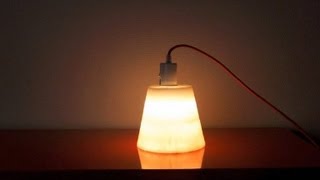 Idée déco  créer une lampe en cire [upl. by Lunetta]