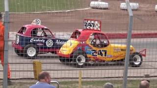 F2 Heritage Stock Cars Arena Essex 16042017 [upl. by Ahteral453]