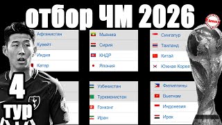 Отбор на ЧМ 2026 в Азии 4 тур Результаты Таблицы Расписание Кто вышел в 3й раунд [upl. by Walls]