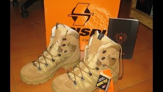 Anfibi Crispi Stealth Plus GTX Desert Apertura scatola [upl. by Ariane723]