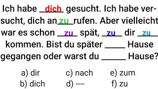 A1 A2 B1  Deutsch lernen Deutsche Grammatik Präposition zu mit der deutschlernen dativ [upl. by Alludba]