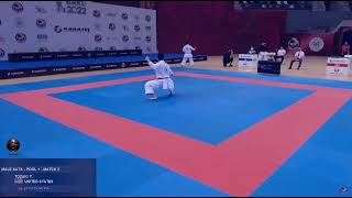 Taishi Tozaki vs Kakeru Nishiyama  Elimination Male Kata  Baku 2022 [upl. by Aleakim782]