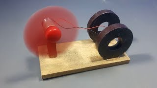 free energy generator device with magnet amp dc motor  science experiment at home [upl. by Nibram]