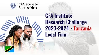 CFA INSTITUTE RESEARCH CHALLENGE 20232024  TANZANIA LOCAL FINAL [upl. by Salena]