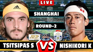 🔴LIVE TSITSIPAS VS NISHIKORI • Shanghai Masters 2024 Round 2 tsitsipas tennis ATP shanghai [upl. by Baudelaire]