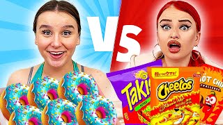 EXTREM SÜßES 🍭 vs EXTREM SCHARFES 🌶️ 🥵 Challenge  Celina [upl. by Ahsonek116]