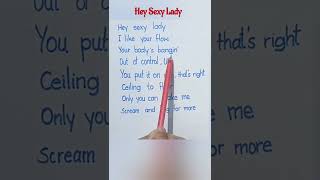 Hey Sexy Lady Song Lyrics love music song lyrics shaggy newsong trending shorts [upl. by Yreved]