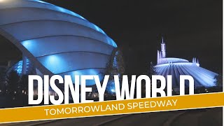 Tomorrowland Speedway Christmas Overlay  Magic Kingdom Christmas Party  November 2023 [upl. by Roosevelt]