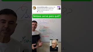 SINTAXE serve para quê português sintaxe enem linguaportuguesa portuguesparaconcursos dicas [upl. by Ahsinuq]