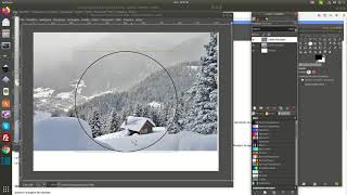 Come inserire una immagine all interno di una forma da noi disegnata con GIMP [upl. by Kwok]