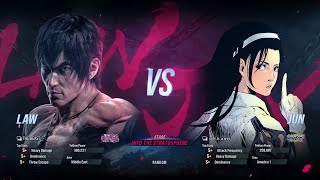 BSK Law VS OhKami Jun Tekken 8 Ranked [upl. by Ecnerual871]