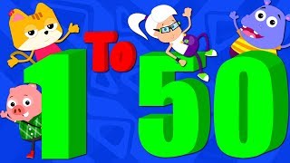 Numbers Song 1 to 50  Counting Numbers 123  Nursery Rhymes  Kids Songs By Bud Bud Buddies [upl. by Malti]