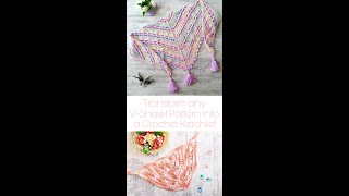 Crochet Kerchief Tutorial Shorts [upl. by Imotas]