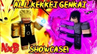 ULTIMATE ALL KEKKEI GENKAI SHOWCASE WHICH IS THE BEST  Naruto RPG Beyond Beta 99 [upl. by Neladgam]