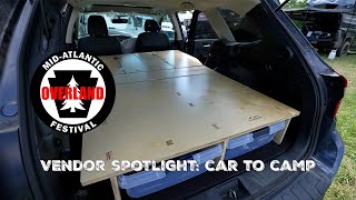 MidAtlantic Overland Festival Vendor Spotlight Car To Camp [upl. by Sivel]