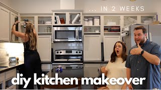 DIY Kitchen Makeover In Less Than Two Weeks  Kitchen Makeover On A Budget [upl. by Elison]