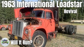 Will It Run 1963 International Loadstar 1800 Revival  First Start in 20 Years [upl. by Aietal228]