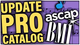 How to Update Catalog on ASCAP BMI or other Performing Rights Organizations Tutorial [upl. by Aneeled865]