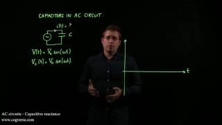 25  AC circuits  Capacitive reactance [upl. by Eustasius]