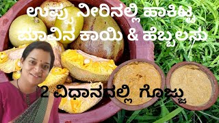 salted mango and wild jackfruit gojjuamchis ambo paasponosu gojju traditional recipe requested [upl. by Jule]