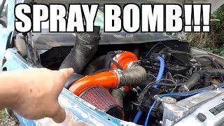 DONT EVER DO THIS SPRAY BOMBING THE JUNKYARD CUMMINS [upl. by Dihsar]