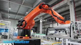 Stacker crane  steering mechanism  robot stacker crane  winding machine [upl. by Ahcrop]