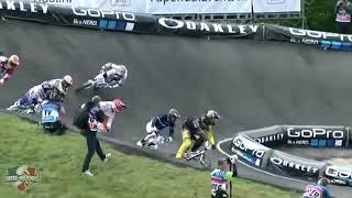 Maris Strombergs UCI BMX SuperCross 2012 Papendal Netherlands Elite Men final [upl. by Ashbey]