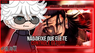 jujutsu kaisen react kenjaku  simulacro perfeito novatroop gacha club [upl. by Anilac]