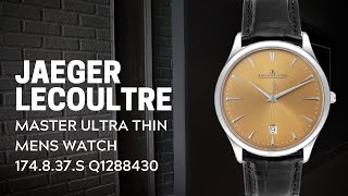 Jaeger Lecoultre Master Ultra Thin Mens Watch 174837s Q1288430 Review  SwissWatchExpo [upl. by Yoshi]